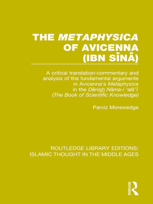 cover image of The 'Metaphysica' of Avicenna (ibn Sīnā)
